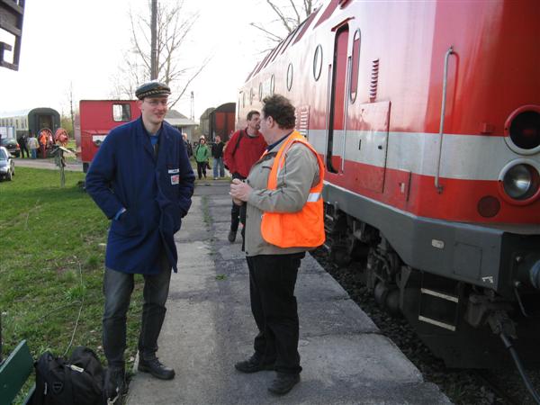 Sonderzug vor der Abfahrt im Bw, ©Stefan Scholz